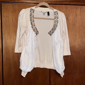 BKE Boutique cardigan with rhinestones
